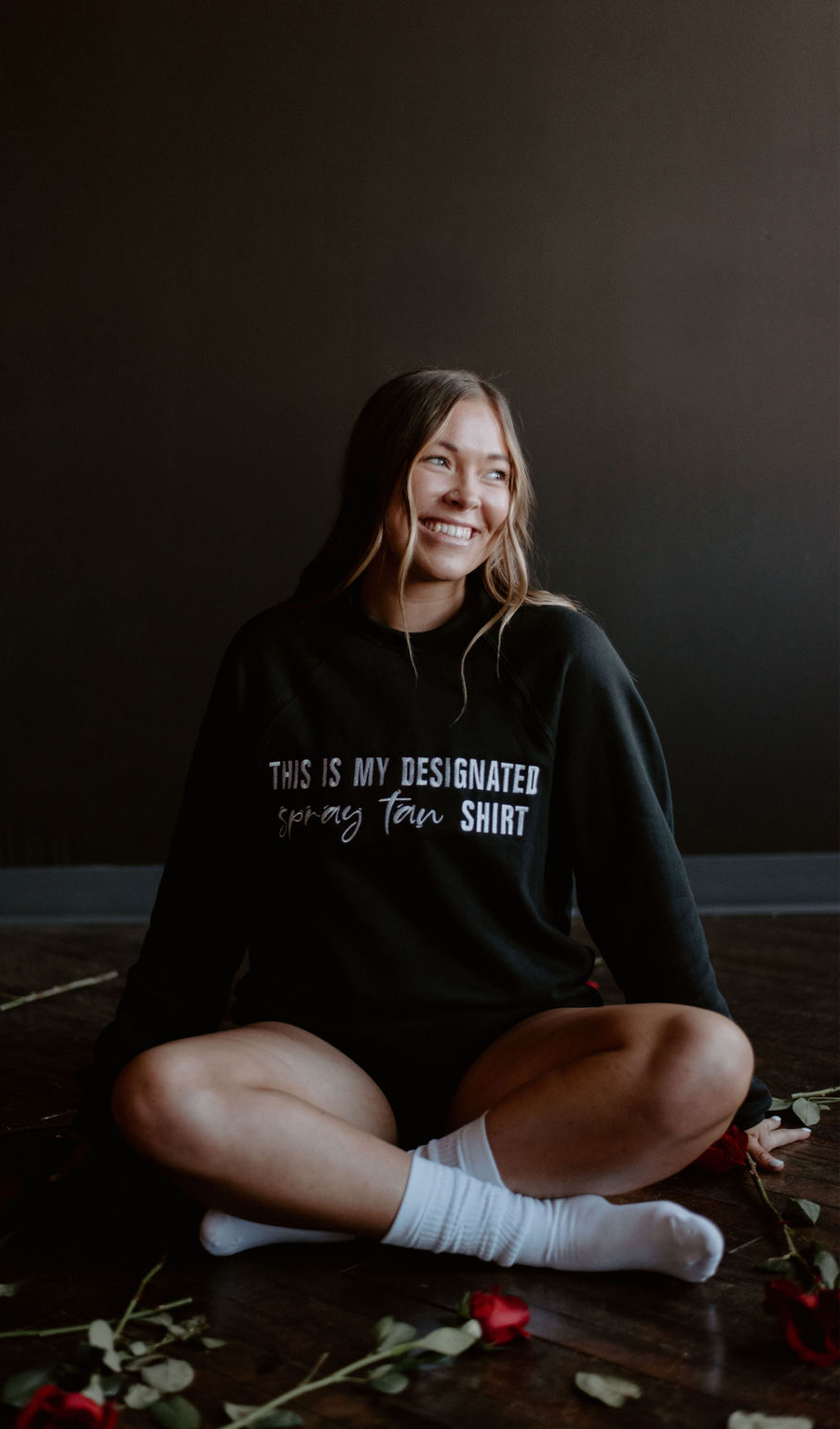 'This is my Designated Spray Tan Shirt' crewneck image 0